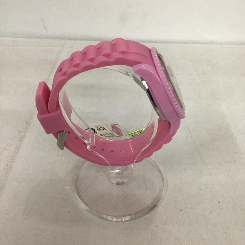アイスウォッチ ICE WATCH 腕時計 アナログ（クォーツ式） SI.PK.U.S.09 ロゴ、文字 桃 / ピンク /  レディース USED 古着 中古 10135261