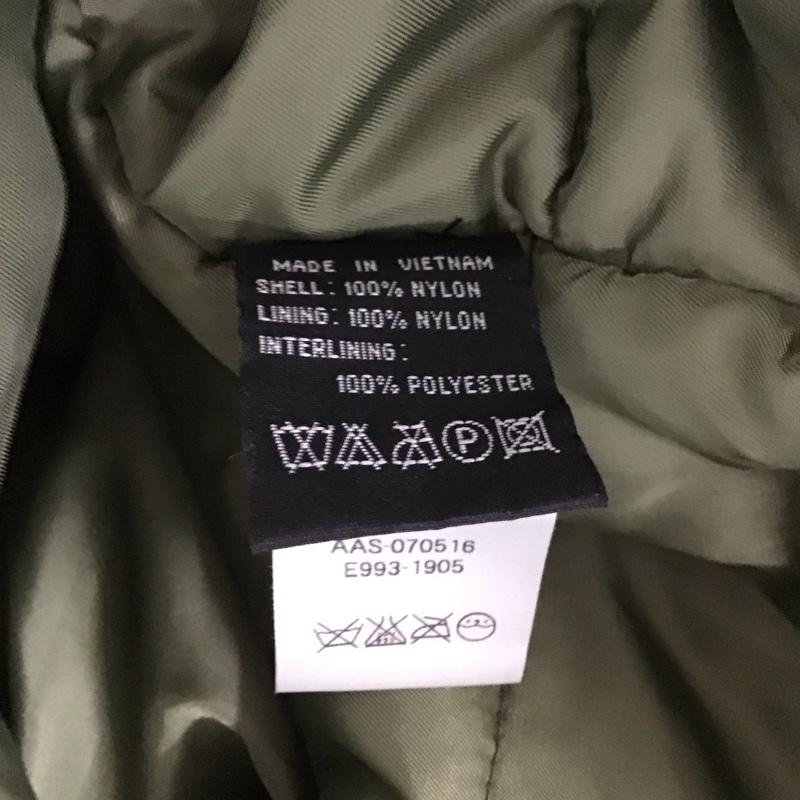 アルファインダストリー Alpha Industries ジャケット、上着 ジャンパー、ブルゾン ジップアップジャケット ナイロンジャケット アウター ミリタリージャケット S 無地 カーキ / カーキ /  メンズ USED 古着 中古 10141387