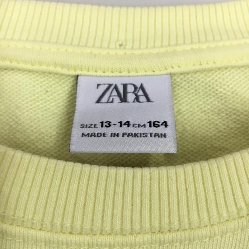 ザラ ZARA トレーナー 長袖 160cm 無地 黄 / イエロー /  ガールズ USED 古着 中古 10110563