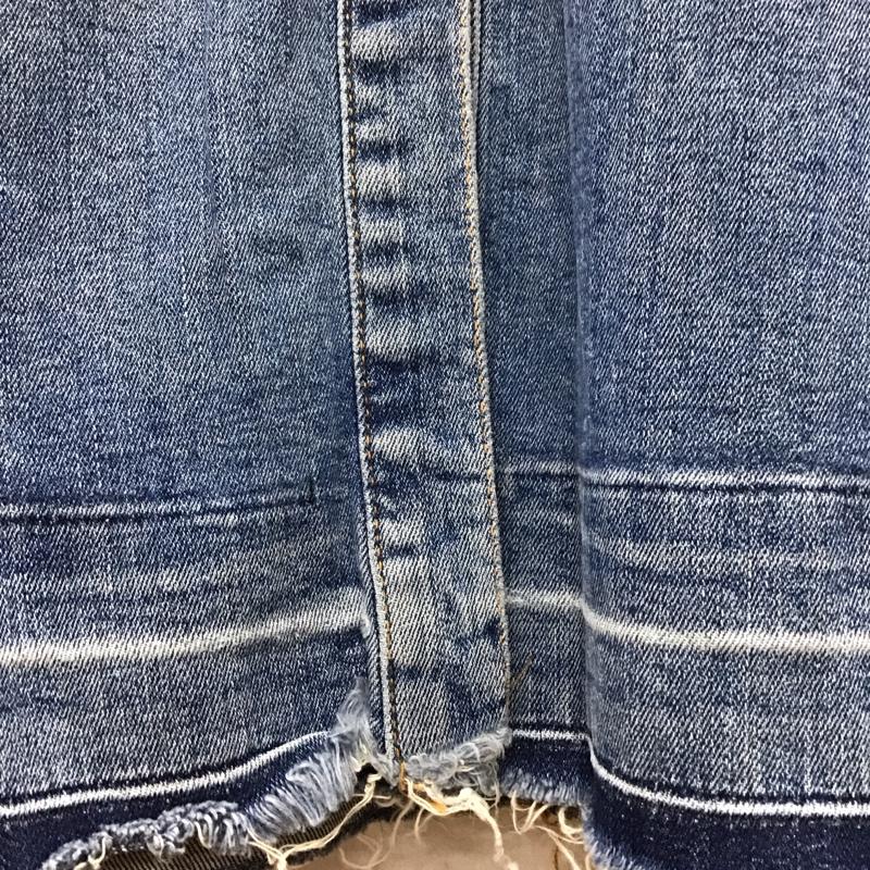 ザラ ZARA スカート ロングスカート デニムスカート フロントボタン ストレッチ XS 無地 青 / ブルー /  レディース USED 古着 中古 10118439