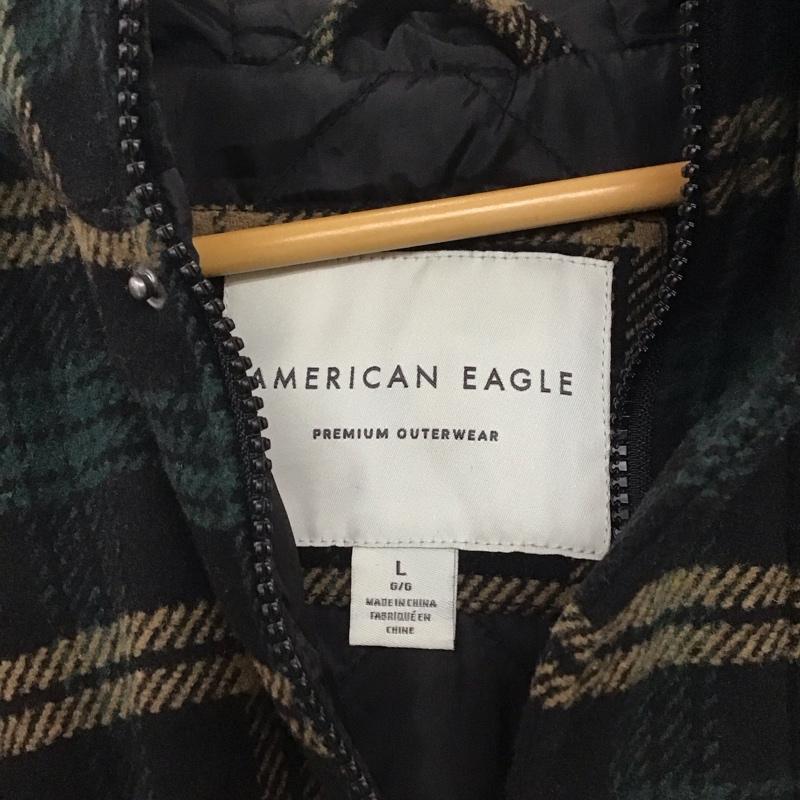 アメリカンイーグル AMERICANEAGLE ジャケット、上着 ジャケット、ブレザー ジップアップジャケット パーカージャケット アウター L チェック マルチカラー / マルチカラー /  メンズ USED 古着 中古 10141600