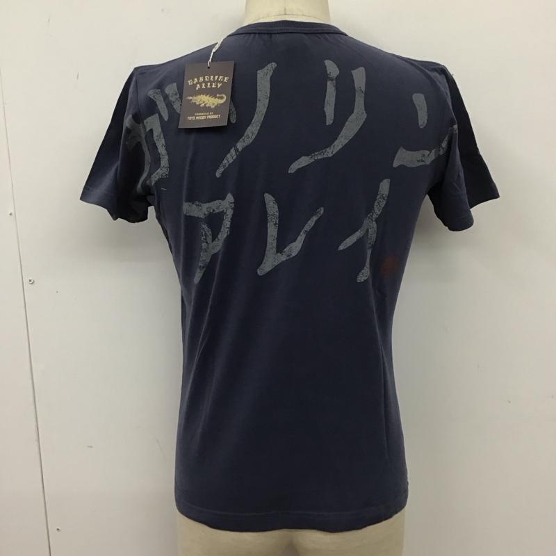 トイズマッコイ TOYS McCOY Tシャツ 半袖 GASOLINE ALLEY クルーネック バックプリント タグ付き S ロゴ、文字 紺 / ネイビー /  メンズ USED 古着 中古 10111202