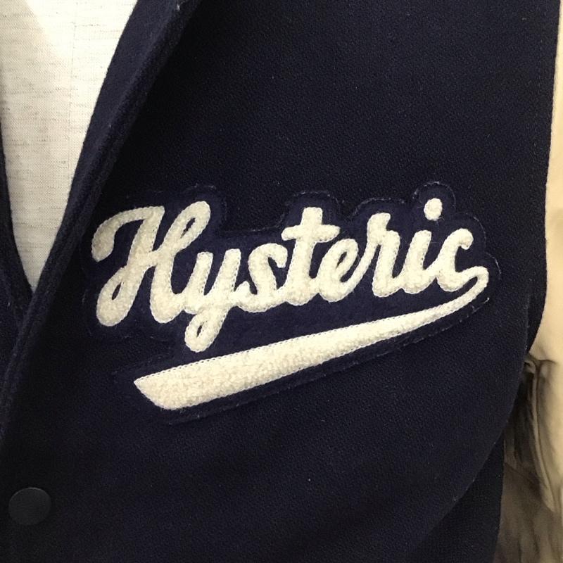 ヒステリックグラマー HYSTERIC GLAMOUR ジャケット、上着 ジャケット、ブレザー カジュアルジャケット スタジャン アウター M ロゴ、文字 紺 / ネイビー /  メンズ USED 古着 中古 10112058
