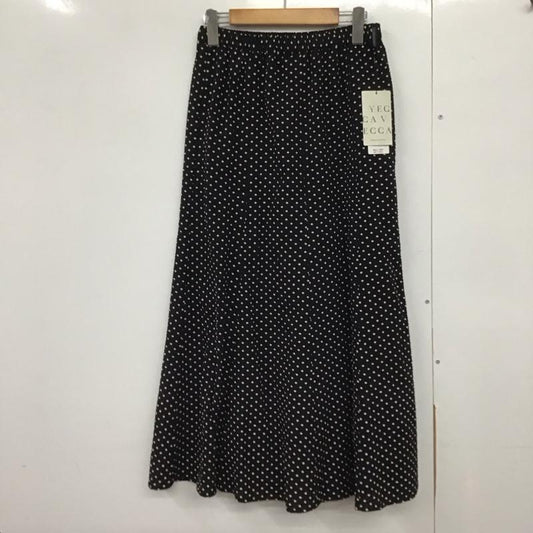 イェッカヴェッカ YECCA VECCA スカート ロングスカート 7A36L0L0100 アソートロングフレアスカート FREE ドット 黒 / ブラック /  レディース USED 古着 中古 10142910