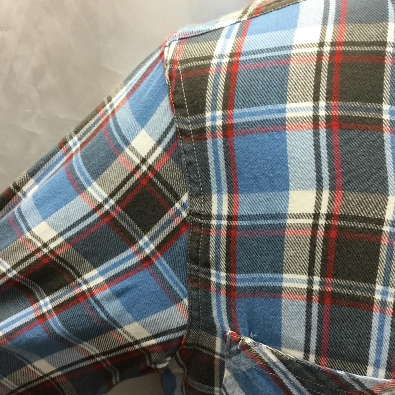 デニム アンド サプライ DENIM & SUPPLY シャツ、ブラウス 長袖 長袖シャツ カラーシャツ ポケットシャツ 長袖カットソー チェックシャツ S チェック マルチカラー / マルチカラー /  メンズ USED 古着 中古 10117542
