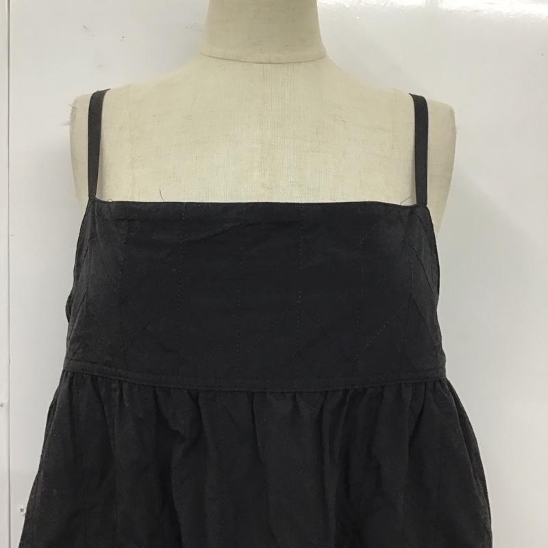 ニコアンド niko and... ワンピース ロングスカート FREE 無地 黒 / ブラック /  レディース USED 古着 中古 10121209