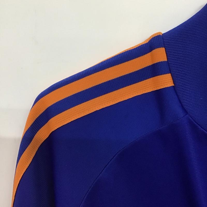 アディダス adidas ジャケット、上着 ジャンパー、ブルゾン ジップアップジャケット アウター 00s ジャージ 古着 L ロゴ、文字 青 / ブルー /  メンズ USED 古着 中古 10149206