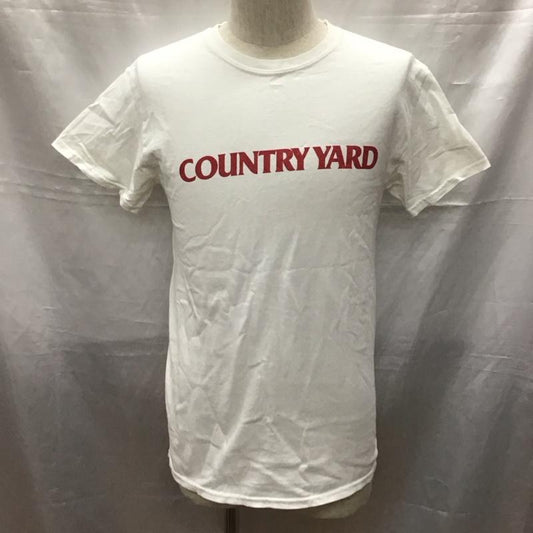 ギルダン GILDAN Tシャツ 半袖 クルーネック COUNTRY YARD PIZZA OF DEATH RECORDS S ロゴ、文字 白 / ホワイト /  メンズ USED 古着 中古 10117066