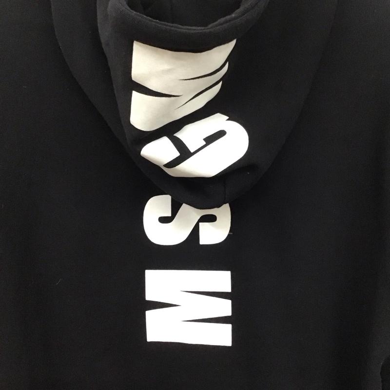 エムエスジーエム MSGM パーカー 長袖 長袖パーカー プルオーバーパーカー スウェット S 無地 黒 / ブラック /  メンズ USED 古着 中古 10143127