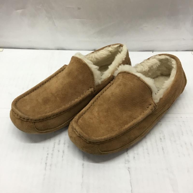 アグ UGG カジュアルシューズ カジュアルシューズ 5775 アスコット モカシン 25cm 25.0cm ロゴ、文字 茶 / ブラウン /  メンズ USED 古着 中古 10106517