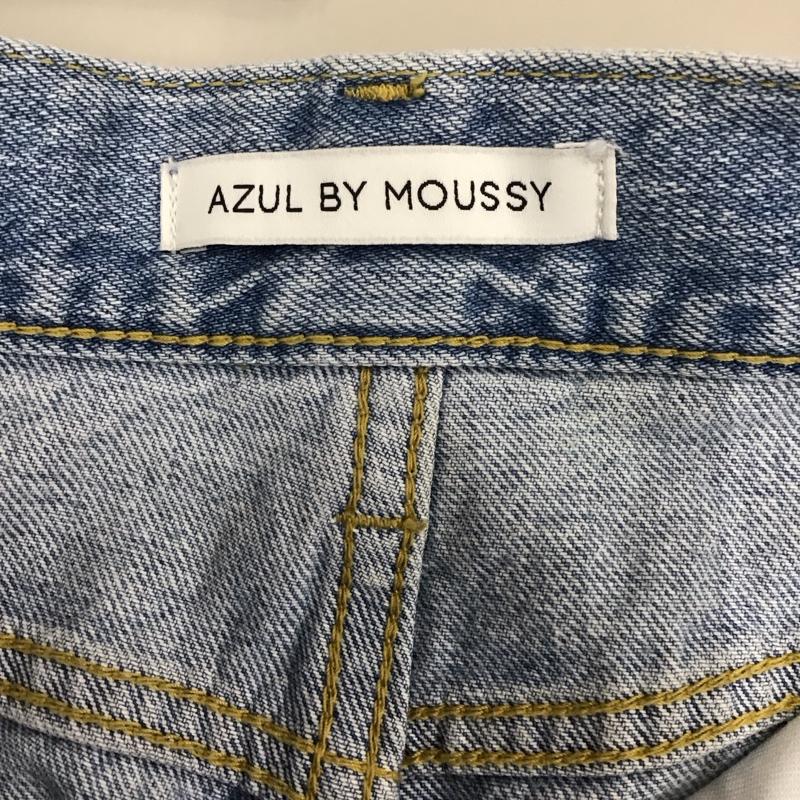 アズールバイマウジー AZUL BY MOUSSY パンツ デニム、ジーンズ 250BSJ11-233J ハイウエストワイドデニム 無地 水色 / ライトブルー /  レディース USED 古着 中古 10123428