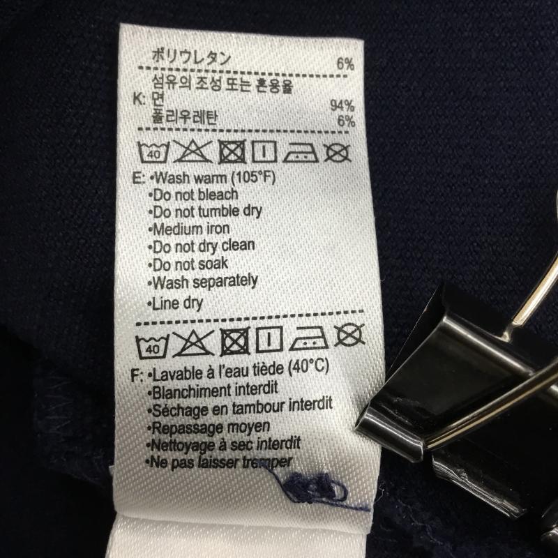 ラコステ LACOSTE ポロシャツ 半袖 S ロゴ、文字 紺 / ネイビー /  メンズ USED 古着 中古 10144397