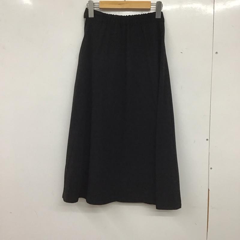 ダブルクローゼット w closet スカート ロングスカート FREE 無地 X チェック 黒 / ブラック / X 灰 / グレー /  レディース USED 古着 中古 10140063