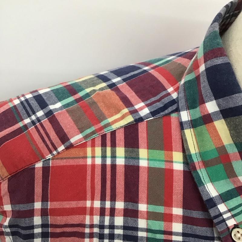 ラルフローレン RALPHLAUREN シャツ、ブラウス 半袖 ボタンダウン チェック コットン M ワンポイント マルチカラー / マルチカラー /  メンズ USED 古着 中古 10123009