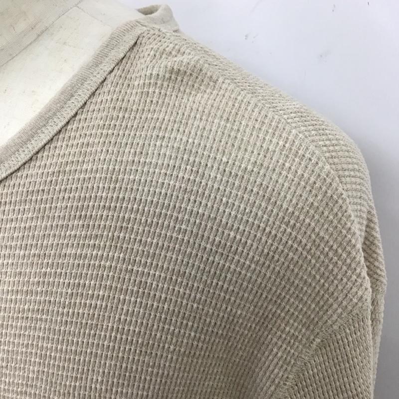 ポロラルフローレン POLO RALPH LAUREN カットソー 半袖 クルーネック サーマル L ワンポイント ベージュ / ベージュ /  メンズ USED 古着 中古 10119824