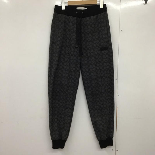 コーチ COACH ボトムス ボトムス S ロゴ、文字 黒 / ブラック / X 灰 / グレー /  メンズ USED 古着 中古 10144652