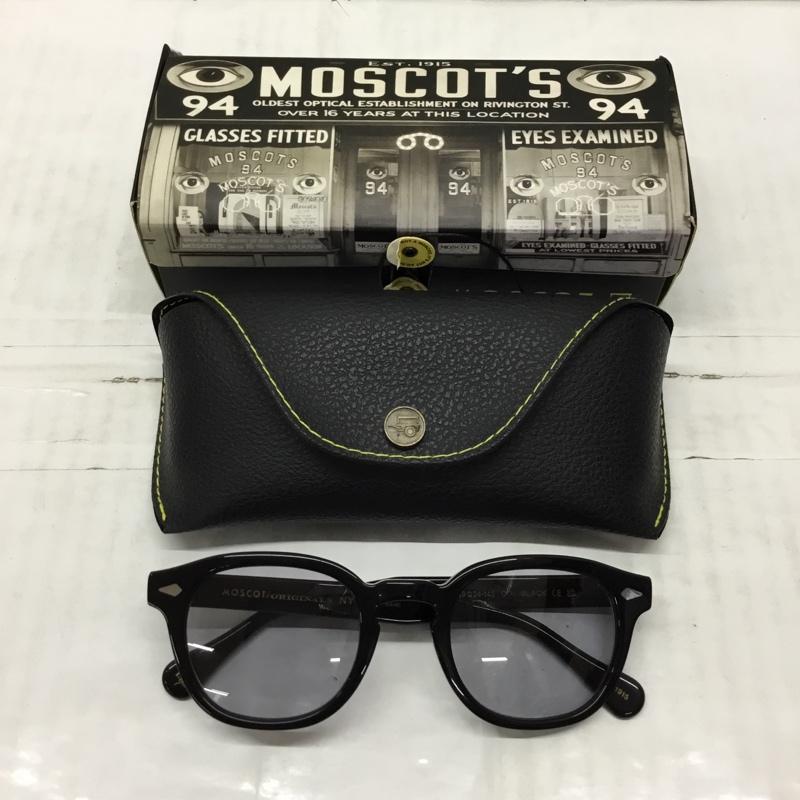 モスコット MOSCOT めがね・サングラス めがね LEMTOSH 49 24-145 ケース付き カラーレンズ 度入り ワンポイント 黒 / ブラック /  メンズ USED 古着 中古 10119099