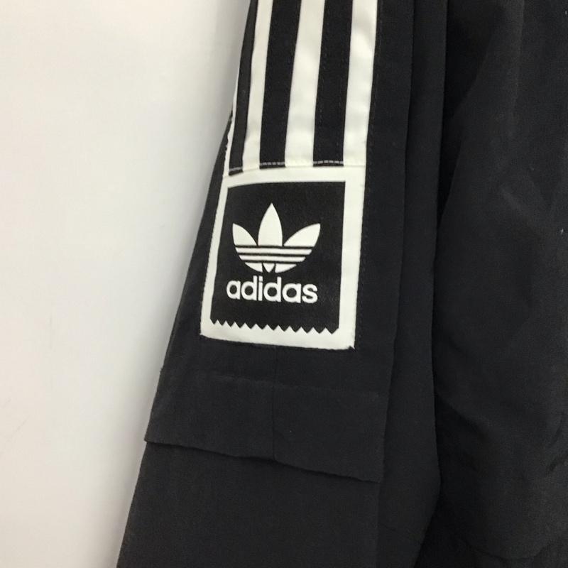 アディダス adidas ジャケット、上着 ジャケット、ブレザー fm7303 ナイロンジャケット ジップアップジャケット M ロゴ、文字 黒 / ブラック /  メンズ USED 古着 中古 10145011