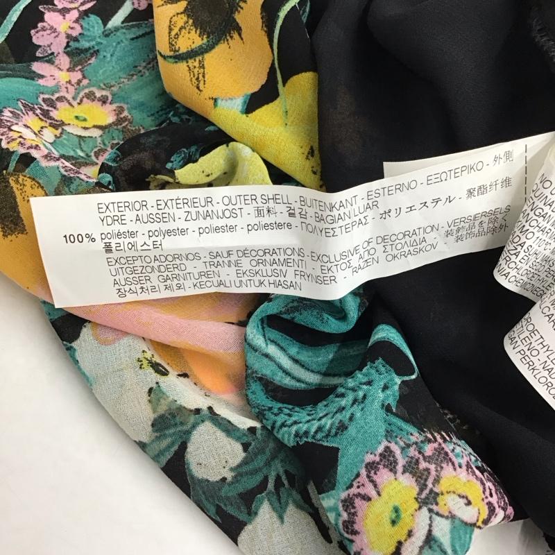 ザラ ZARA ワンピース ロングスカート ロングワンピース ノースリーブワンピース フレアスカート L プリント マルチカラー / マルチカラー /  レディース USED 古着 中古 10134123