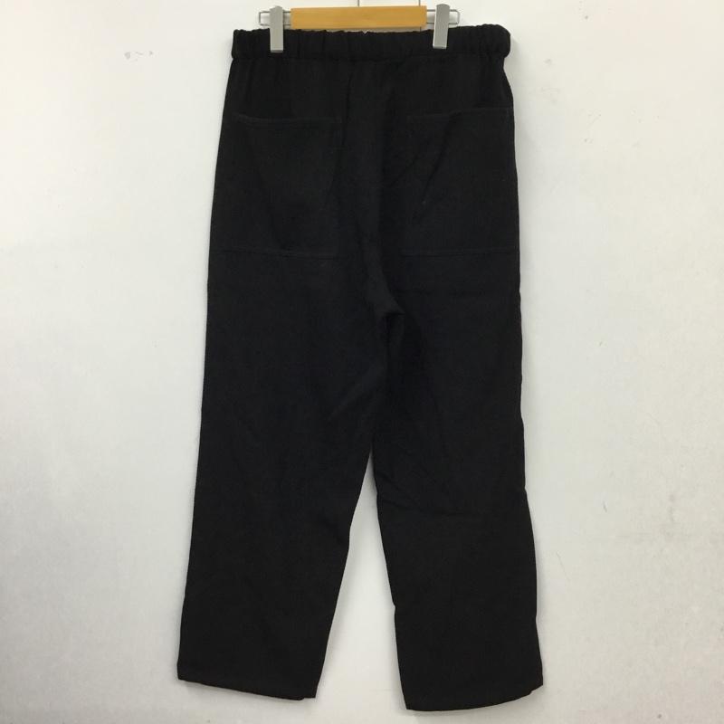 グラフペーパー Graphpaper パンツ ワークパンツ、ペインターパンツ gm203-40053 WOOLKERSEYBELTEDBAKERPANTS ワイドパンツ 2 無地 黒 / ブラック /  メンズ USED 古着 中古 10116606