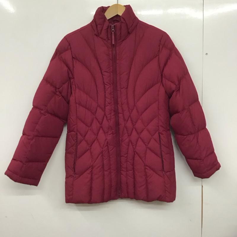 エルエルビーン L.L.Bean ジャケット、上着 ジャケット、ブレザー ジップアップジャケット アウター ダウンジャケット S 無地 えんじ / ワインレッド /  レディース USED 古着 中古 10136453