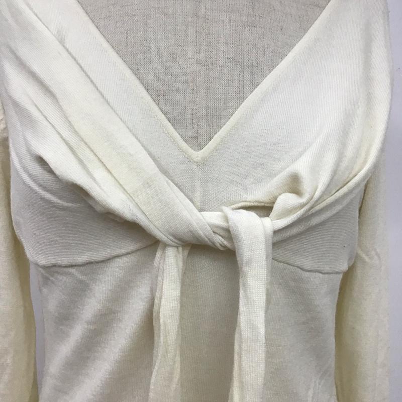 レイビームス Ray BEAMS カットソー 長袖 長袖カットソー Vネックカットソー ロングスリーブカットソー M 無地 白 / ホワイト /  メンズ USED 古着 中古 10117399