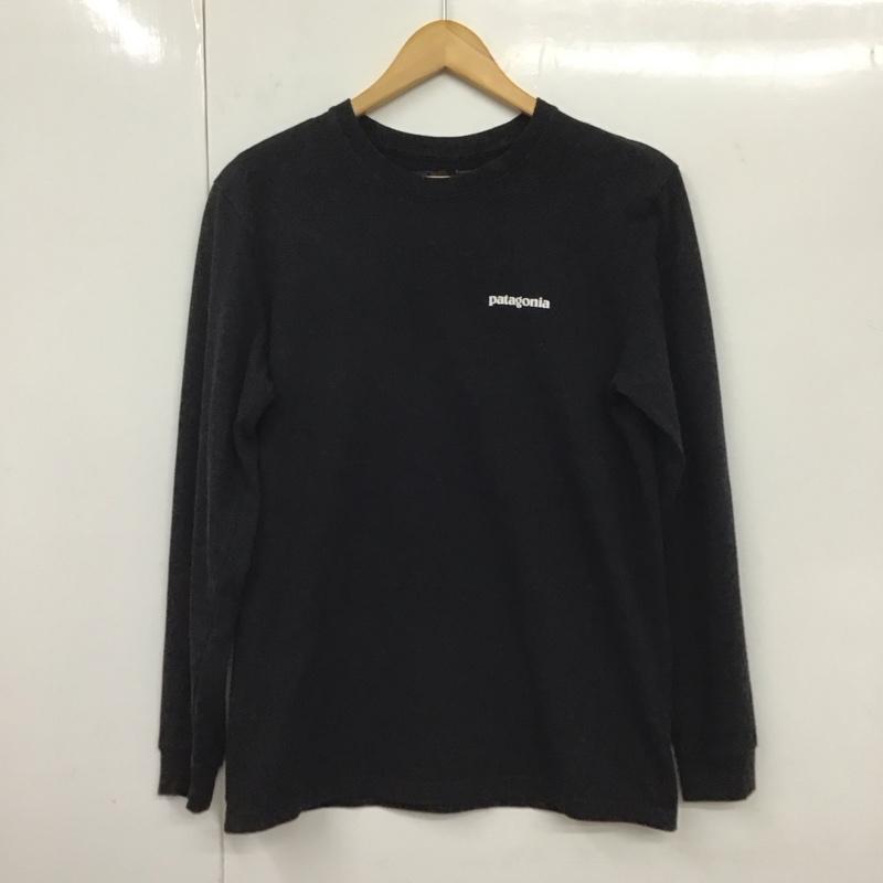 パタゴニア patagonia Tシャツ 長袖 39161fa19 長袖カットソー プリントTシャツ S プリント 黒 / ブラック /  メンズ USED 古着 中古 10131553