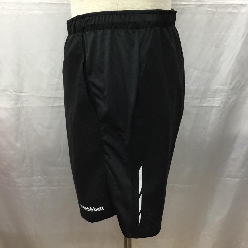 モンベル mont-bell パンツ ショートパンツ 1105527 トレールランニングショーツ ハーフパンツ ショートパンツ L ロゴ、文字 黒 / ブラック /  メンズ USED 古着 中古 10114794