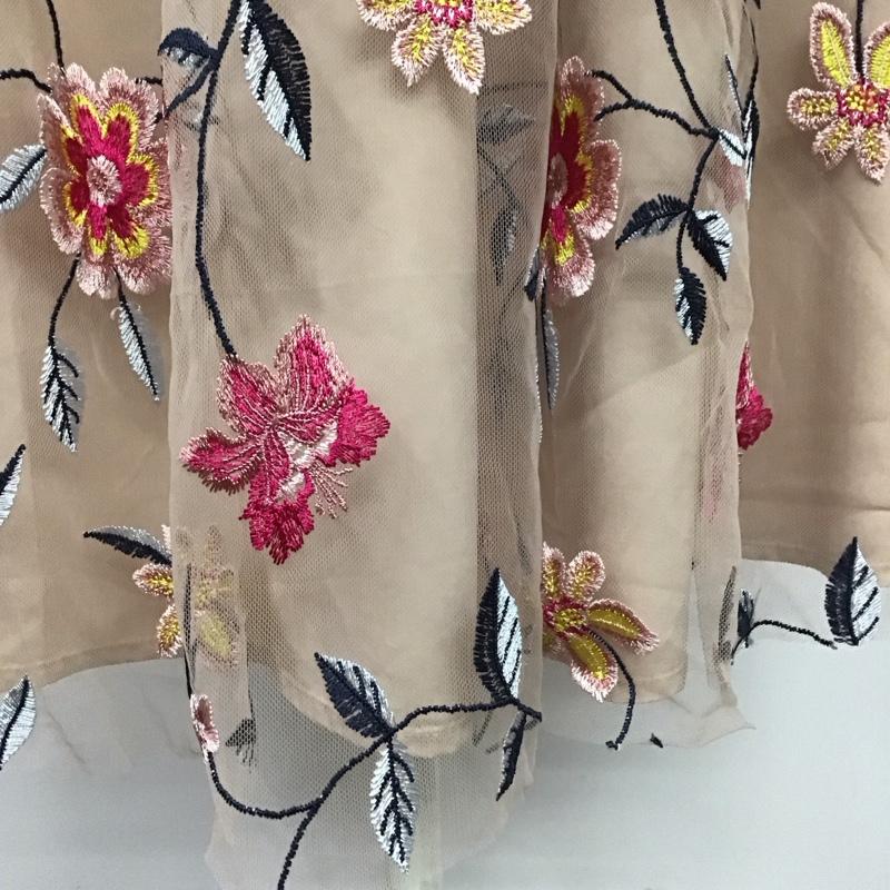ザラベーシック ZARA BASIC スカート ロングスカート 7901 752 330 チュール XS 花柄 桃 / ピンク /  レディース USED 古着 中古 10109501