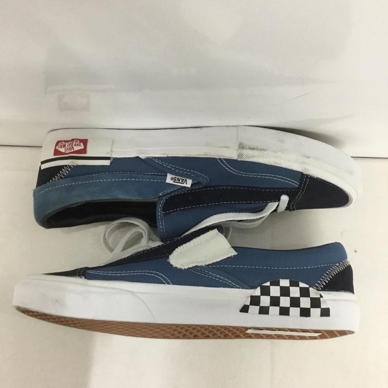 バンズ VANS スニーカー スニーカー 721454 スリッポン 28cm 28.0cm ロゴ、文字 紺 / ネイビー / X 白 / ホワイト /  メンズ USED 古着 中古 10141551
