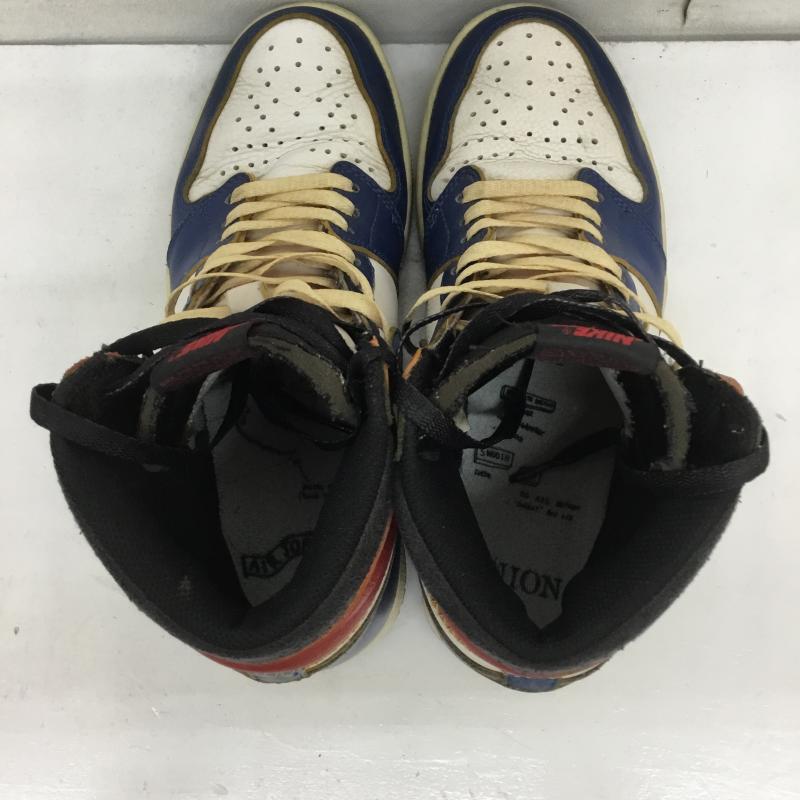 ナイキ NIKE スニーカー スニーカー Union × Nike Air Jordan 1 Retro High OG NRG Storm Blue/Varsity Red ユニオン 27.0cm ロゴ、文字 青 / ブルー /  メンズ USED 古着 中古 10112685