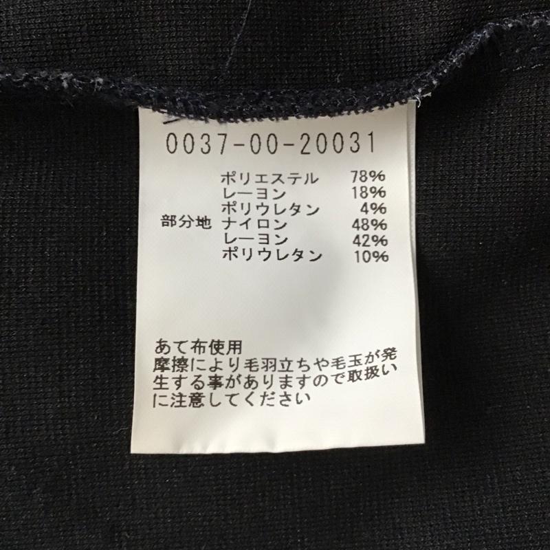 アバハウス ABAHOUSE カットソー 長袖 0037-00-20031 ハーフジップ 襟付き 48 チェック 紺 / ネイビー /  メンズ USED 古着 中古 10118328
