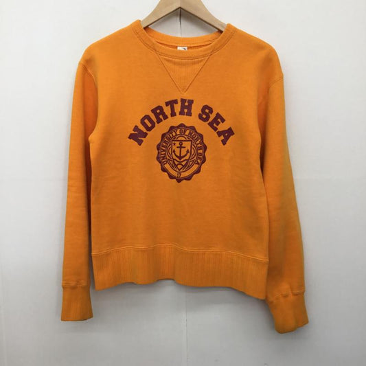 ユーズドクロージング used clothes トレーナー 長袖 GLORY PARK フラットヘッド 36 ロゴ、文字 黄 / イエロー /  メンズ USED 古着 中古 10138470