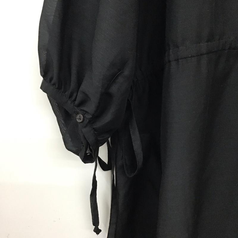 ニコアンド niko and... ワンピース ロングスカート L 無地 黒 / ブラック /  レディース USED 古着 中古 10130563