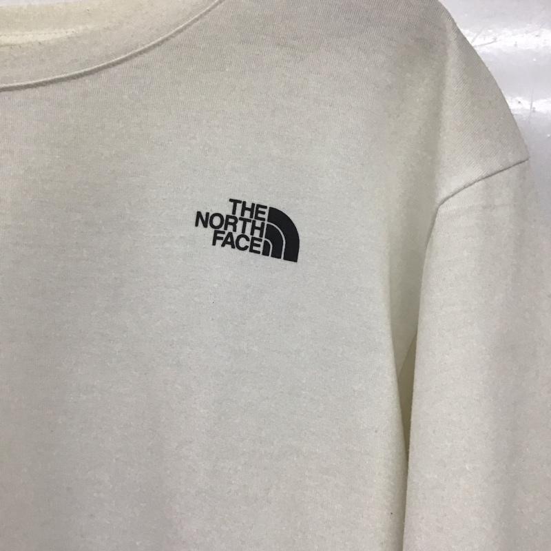 ザノースフェイス THE NORTH FACE Tシャツ 半袖 nt31957 半袖Tシャツ プリントTシャツ クルーネックカットソー XL ロゴ、文字 白 / ホワイト /  メンズ USED 古着 中古 10142989