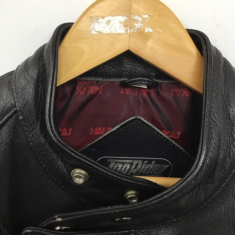 古着 USED ジャケット、上着 ライダース TOP RIDEY L 無地 黒 / ブラック /  メンズ USED 古着 中古 10140330