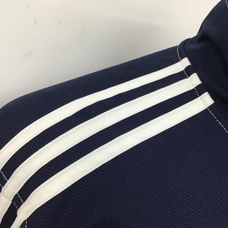 アディダス adidas ジャケット、上着 ジャケット、ブレザー ジップアップジャケット ジャンパー ジャケット カジュアルジャケット アウター ロゴ、文字 紺 / ネイビー /  メンズ USED 古着 中古 10123618