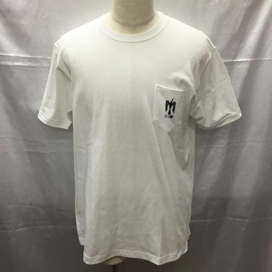 イーハトーブ IHATOV Tシャツ 半袖 半袖カットソー プリントTシャツ クルーネックカットソー XL ロゴ、文字 白 / ホワイト /  メンズ USED 古着 中古 10112332