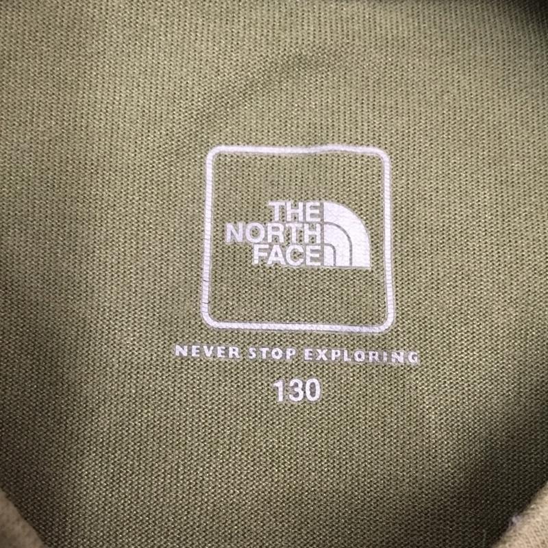 ザノースフェイス THE NORTH FACE Tシャツ 長袖 NTJ82020 ロングスリーブスクエアロゴティー キッズ 130 130cm ロゴ、文字 カーキ / カーキ /  ボーイズ USED 古着 中古 10107445