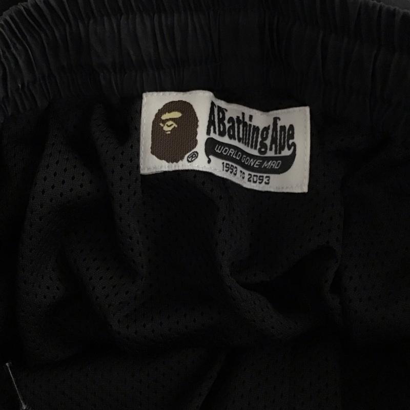 アベイシングエイプ A BATHING APE パンツ ワークパンツ、ペインターパンツ ワークパンツ ワイドパンツ カジュアルパンツ ナイロンパンツ XS 無地 黒 / ブラック /  レディース USED 古着 中古 10136743