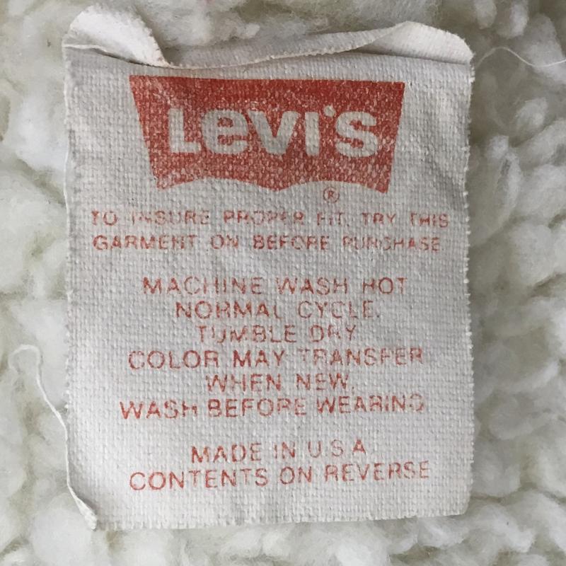 リーバイス Levi s ジャケット、上着 ジャケット、ブレザー ボア　デニムジャケット XL 無地 青 / ブルー /  メンズ USED 古着 中古 10137331