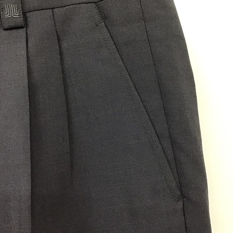 ランバン LANVIN パンツ スラックス スラックス ワイドパンツ カジュアルパンツ ストレートパンツ センタータックパンツ 無地 灰 / グレー /  メンズ USED 古着 中古 10111739