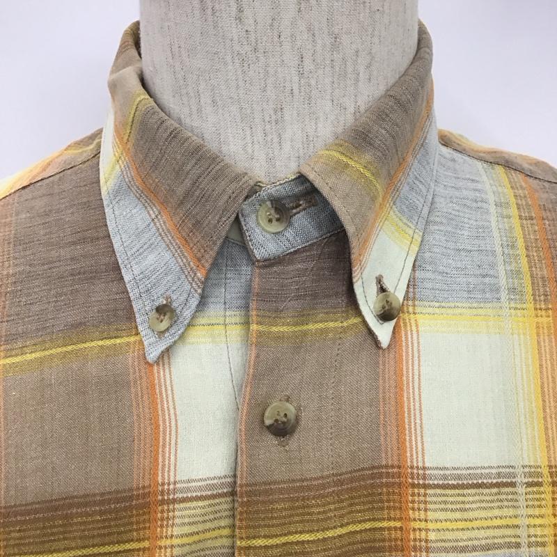 マルボロクラシックス MCS MARLBORO CLASSICS シャツ、ブラウス 長袖 ボタンダウン チェック M ロゴ、文字 マルチカラー / マルチカラー /  メンズ USED 古着 中古 10106806