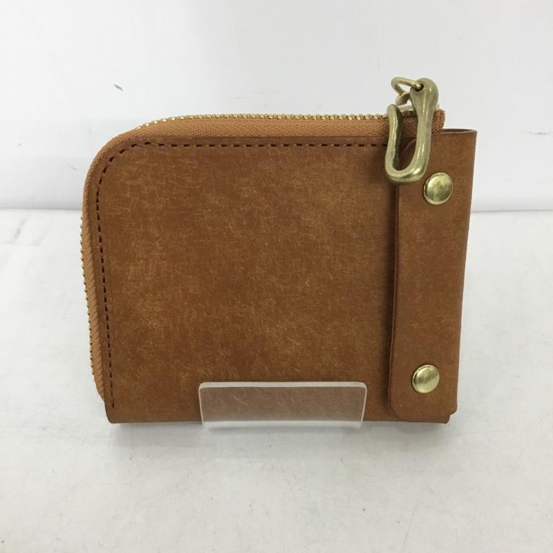ビアベリー BEERBELLY 財布 コンパクト財布 SMALL ROUND WALLET レザー BEERBELLY ロゴ、文字 茶 / ブラウン /  メンズ USED 古着 中古 10150682