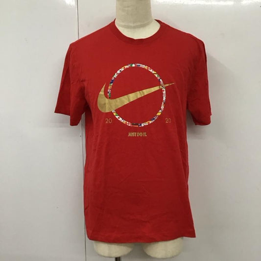 ナイキ NIKE Tシャツ 半袖 ct6872-657 ASMNSWTEEPREHEATSWOOSH 半袖カットソー プリントTシャツ XL プリント 赤 / レッド /  メンズ USED 古着 中古 10114670