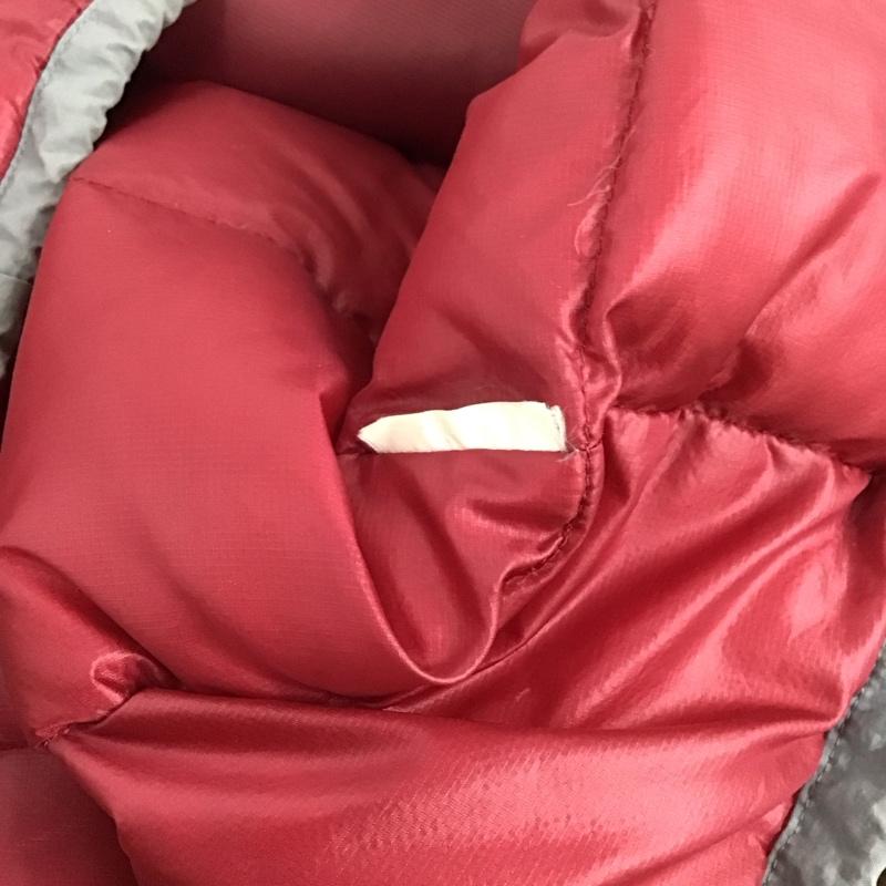 ザノースフェイス THE NORTH FACE ジャケット、上着 ダウンジャケット ジップアップジャケット ダウンジャケット アウター XL ロゴ、文字 えんじ / ワインレッド /  レディース USED 古着 中古 10146735