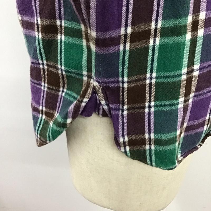 アベイシングエイプ A BATHING APE シャツ、ブラウス 長袖 チェックシャツ PIRATE L チェック マルチカラー / マルチカラー /  メンズ USED 古着 中古 10121747