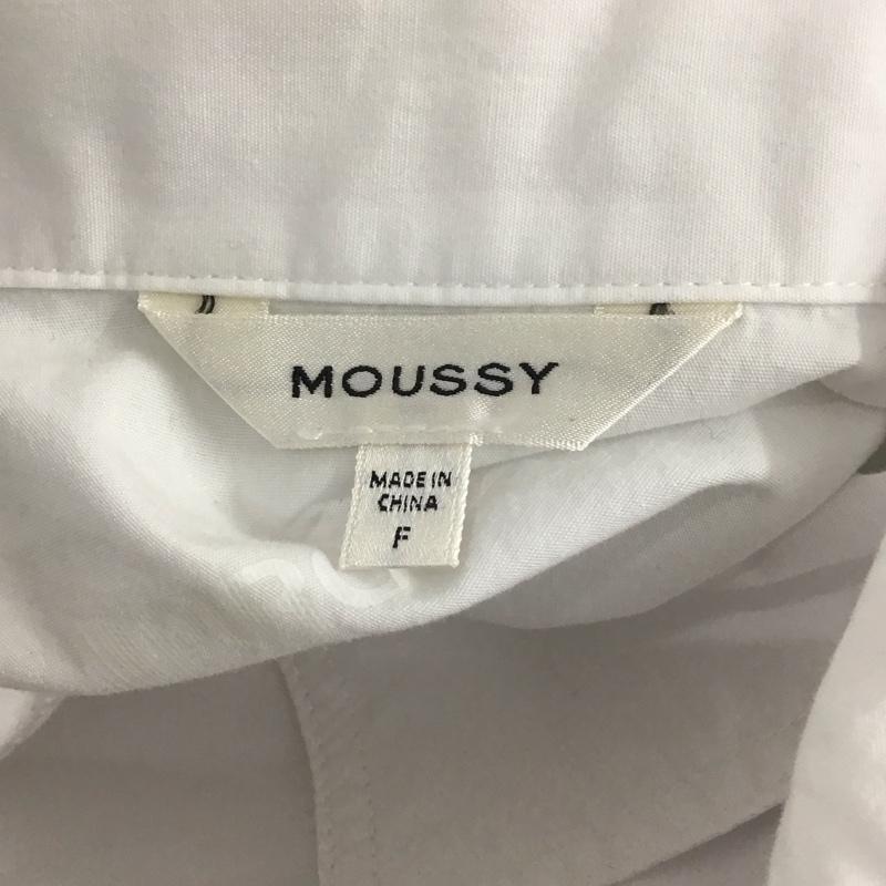 マウジー MOUSSY シャツ、ブラウス 長袖 010FSN30-0910 RYOTA DAIMON バックプリント FREE ロゴ、文字 白 / ホワイト /  レディース USED 古着 中古 10107932