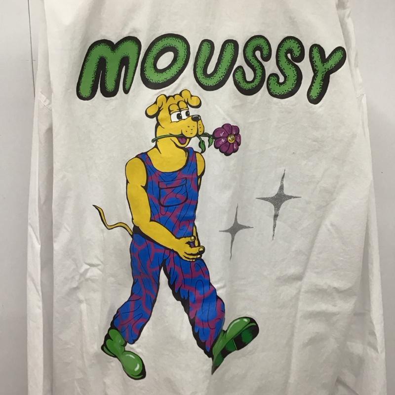 マウジー MOUSSY シャツ、ブラウス 長袖 010FSN30-0910 RYOTA DAIMON バックプリント FREE ロゴ、文字 白 / ホワイト /  レディース USED 古着 中古 10107932