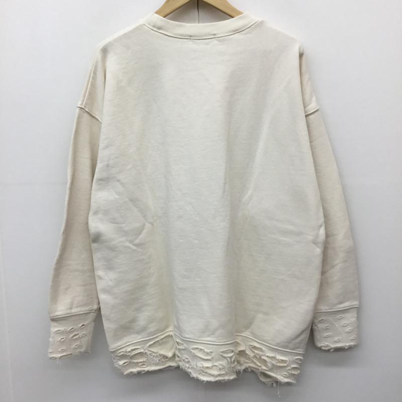 ジーナシス JEANASIS トレーナー 長袖 JS063915CF FREE 無地 オフホワイト / オフホワイト /  レディース USED 古着 中古 10140852